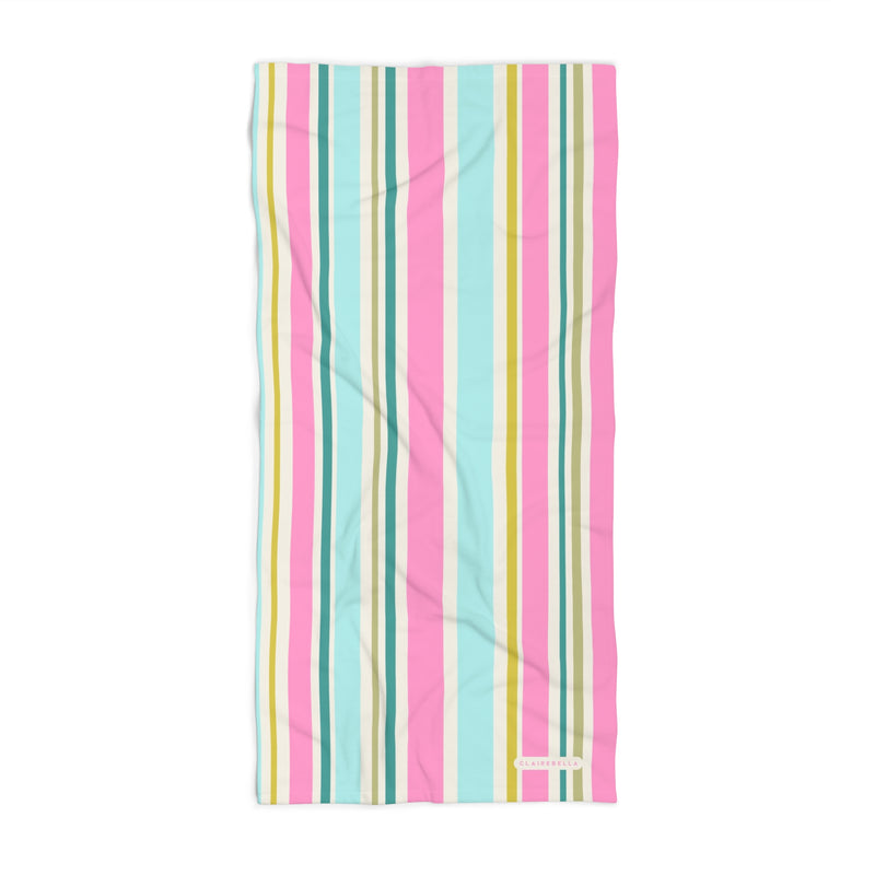 Multi Stripe Beach Towel