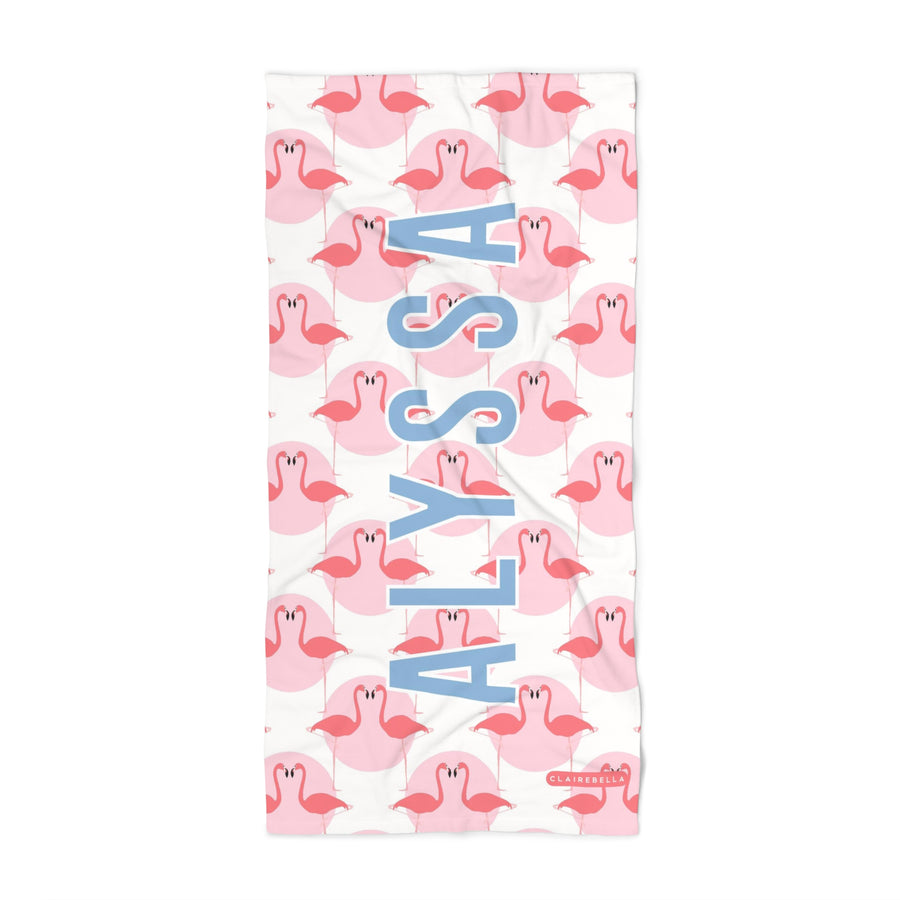 Flamingos Beach Towel