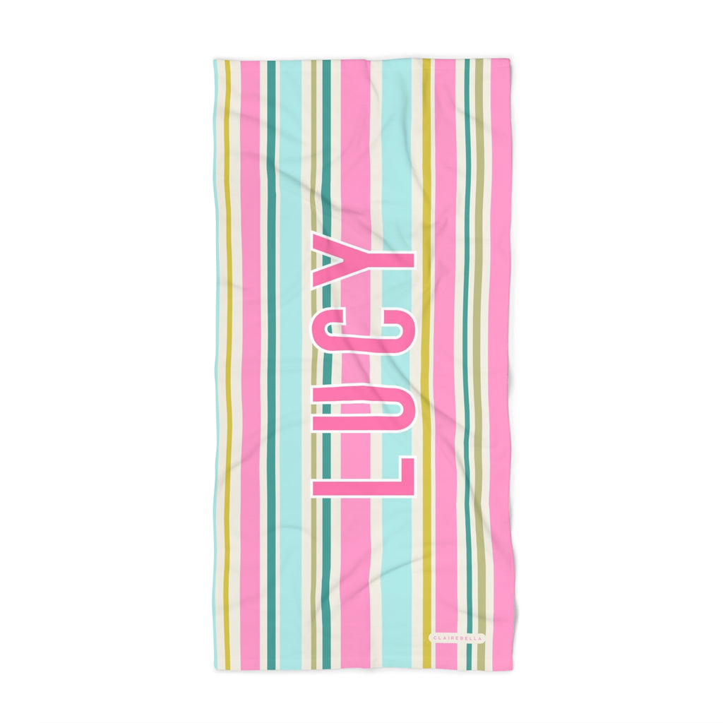 Multi Stripe Beach Towel