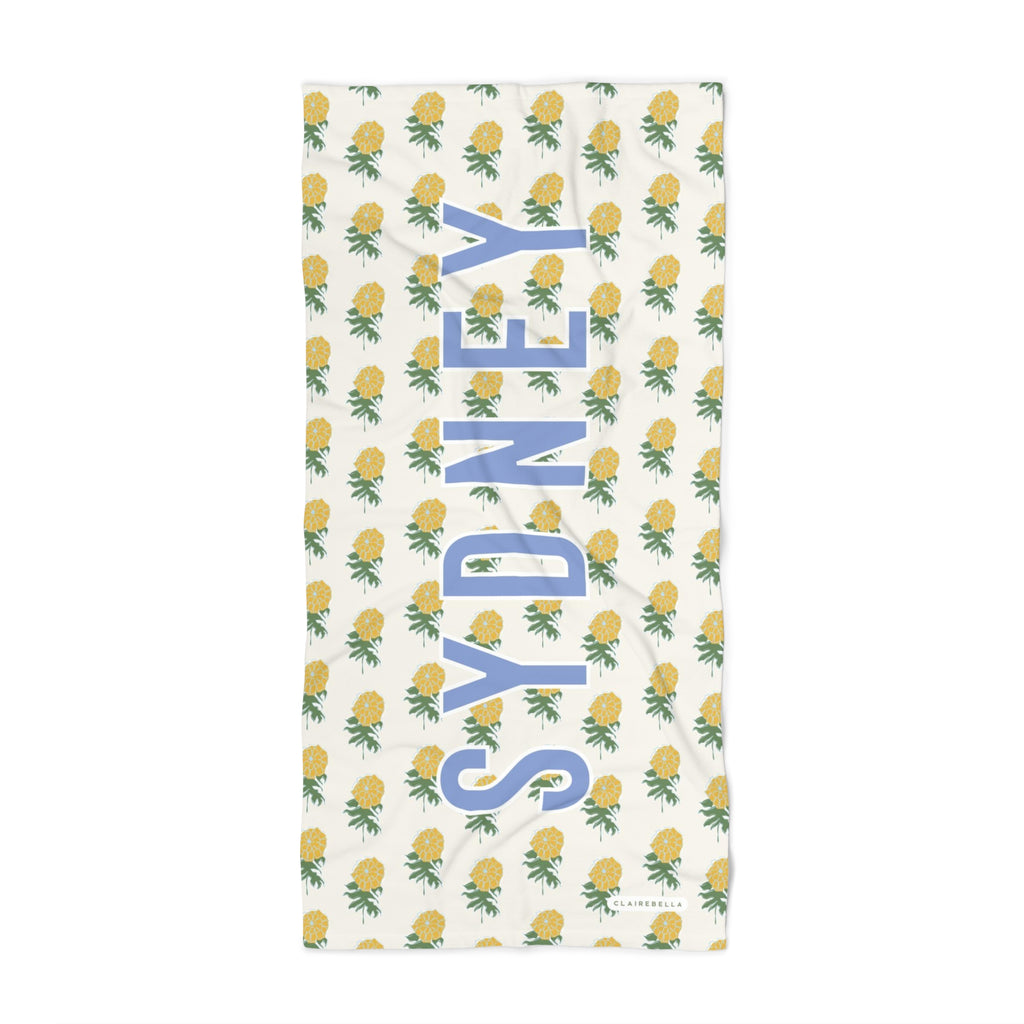 Monogrammed Beach Towel