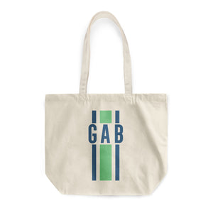 Canvas Tote - Racing Stripe Monogrammed NEW!