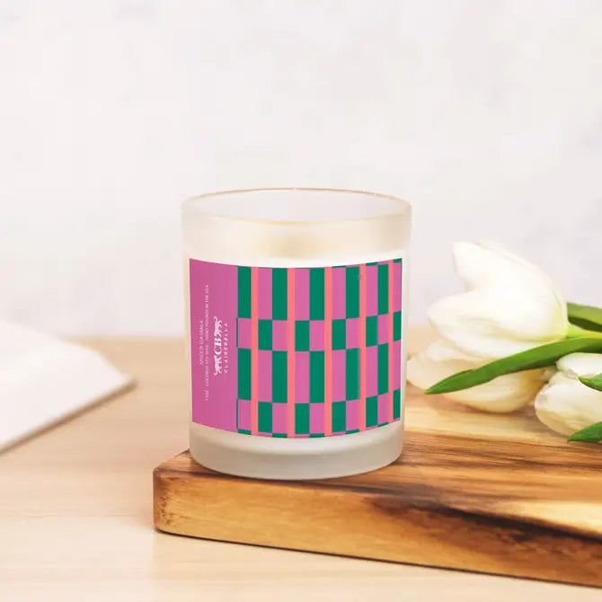 Glass Candle - Maxi Sunset (Spiced Oatmilk)