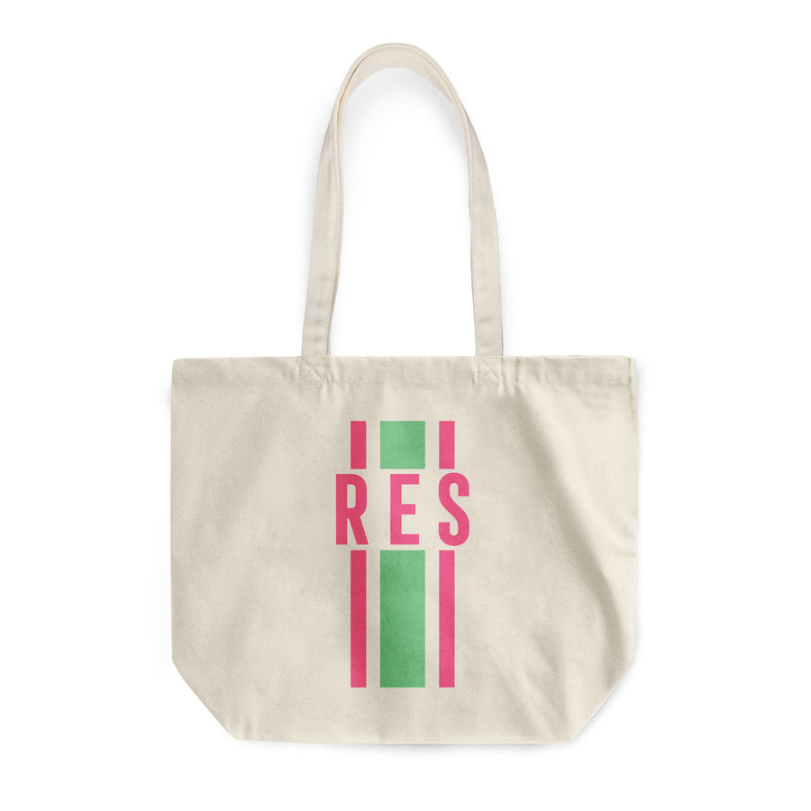 Canvas Tote - Racing Stripe Monogrammed NEW!