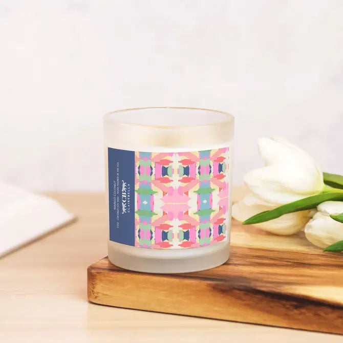 Glass Candle - Mila Navy (Mango Coconut)