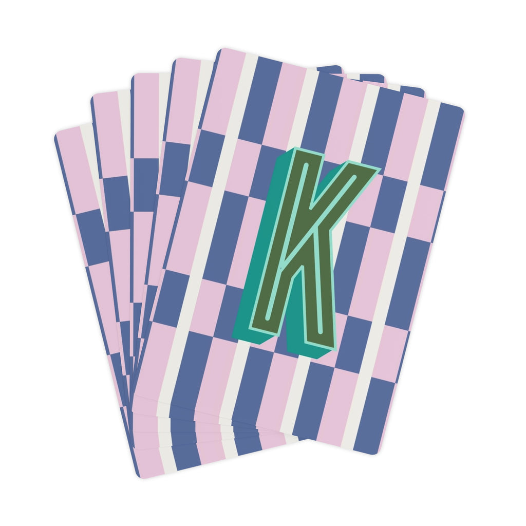 Maxi Blueberry Monogrammed Playing Cards