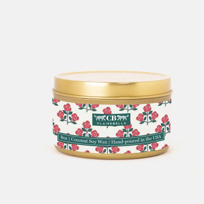 Tin Candle - Betsy Red (Sage & Cypress)