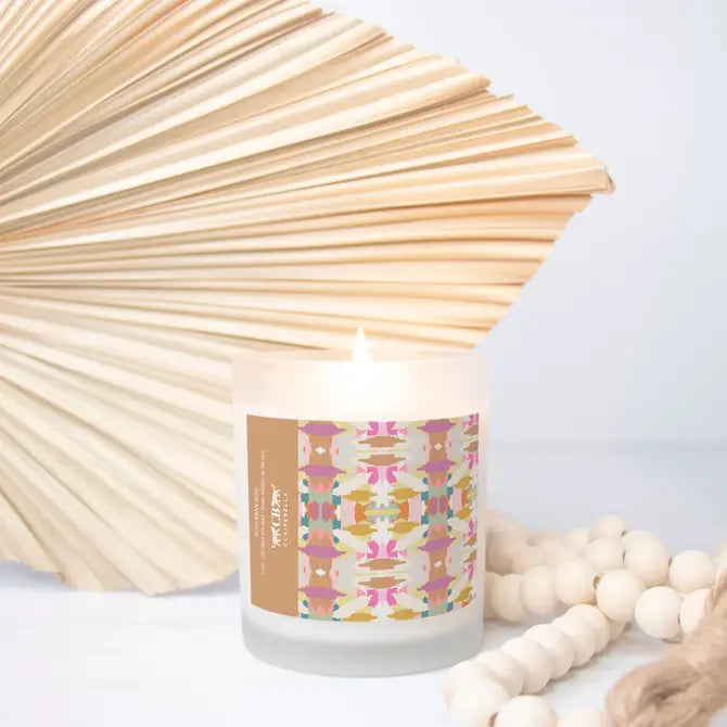 Glass Candle - Mila Copper (Bohemian Rose)