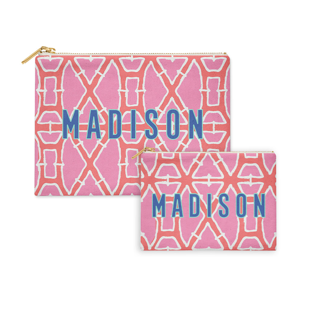 Flat Zip Pouch Set - Bamboo