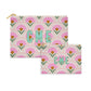 Flat Zip Pouch Set - Coneflower