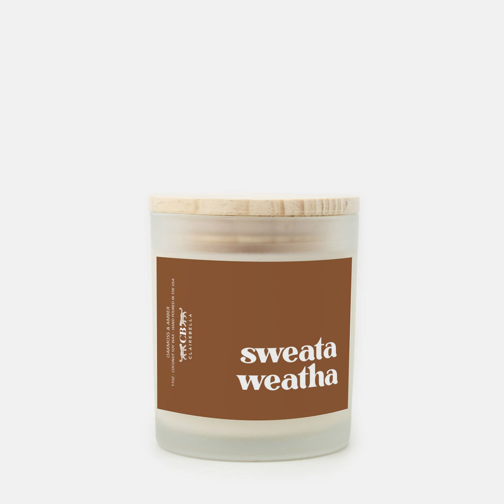 Glass Candle - Sweata Weatha (Oakmoss & Amber)