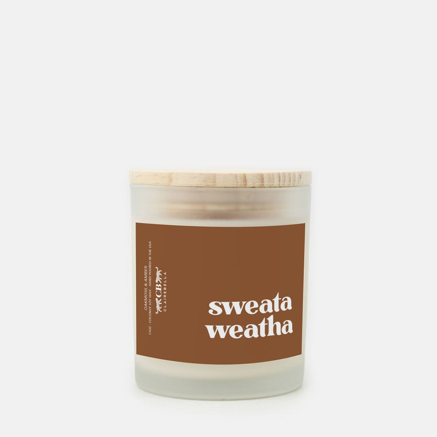 Glass Candle - Sweata Weatha (Oakmoss & Amber)