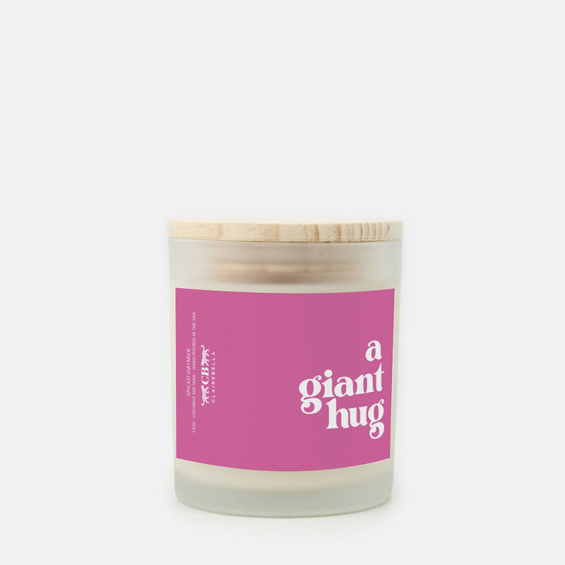 Glass Candle - Giant Hug (Spiced Oatmilk)