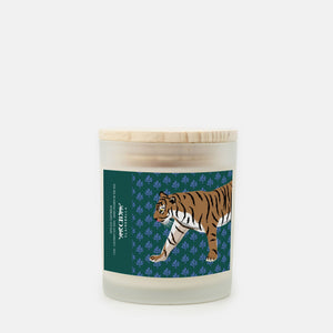 Glass Candle - Flora Tiger (Spiced Oatmilk)