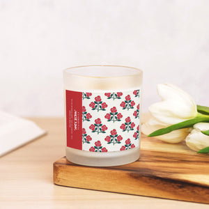 Glass Candle - Betsy Red (Balsam & Cedar)