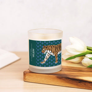 Glass Candle - Flora Tiger (Spiced Oatmilk)