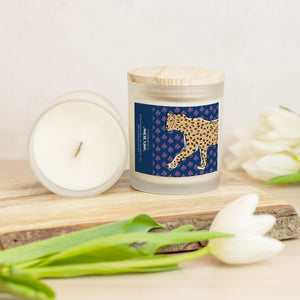 Glass Candle - Flora Leopard (Cactus Flower & Jade)