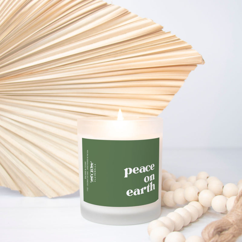 Glass Candle - Peace (Balsam & Cedar)