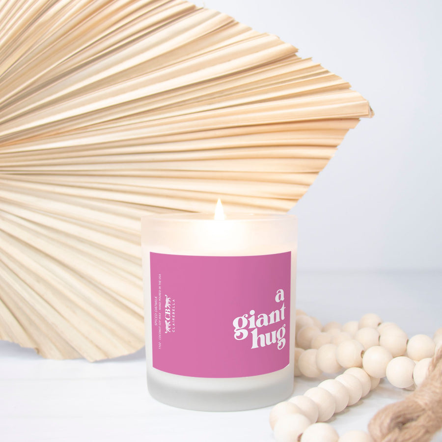 Glass Candle - Giant Hug (Spiced Oatmilk)