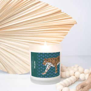 Glass Candle - Flora Tiger (Spiced Oatmilk)