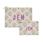 Flat Zip Pouch Set - Coneflower