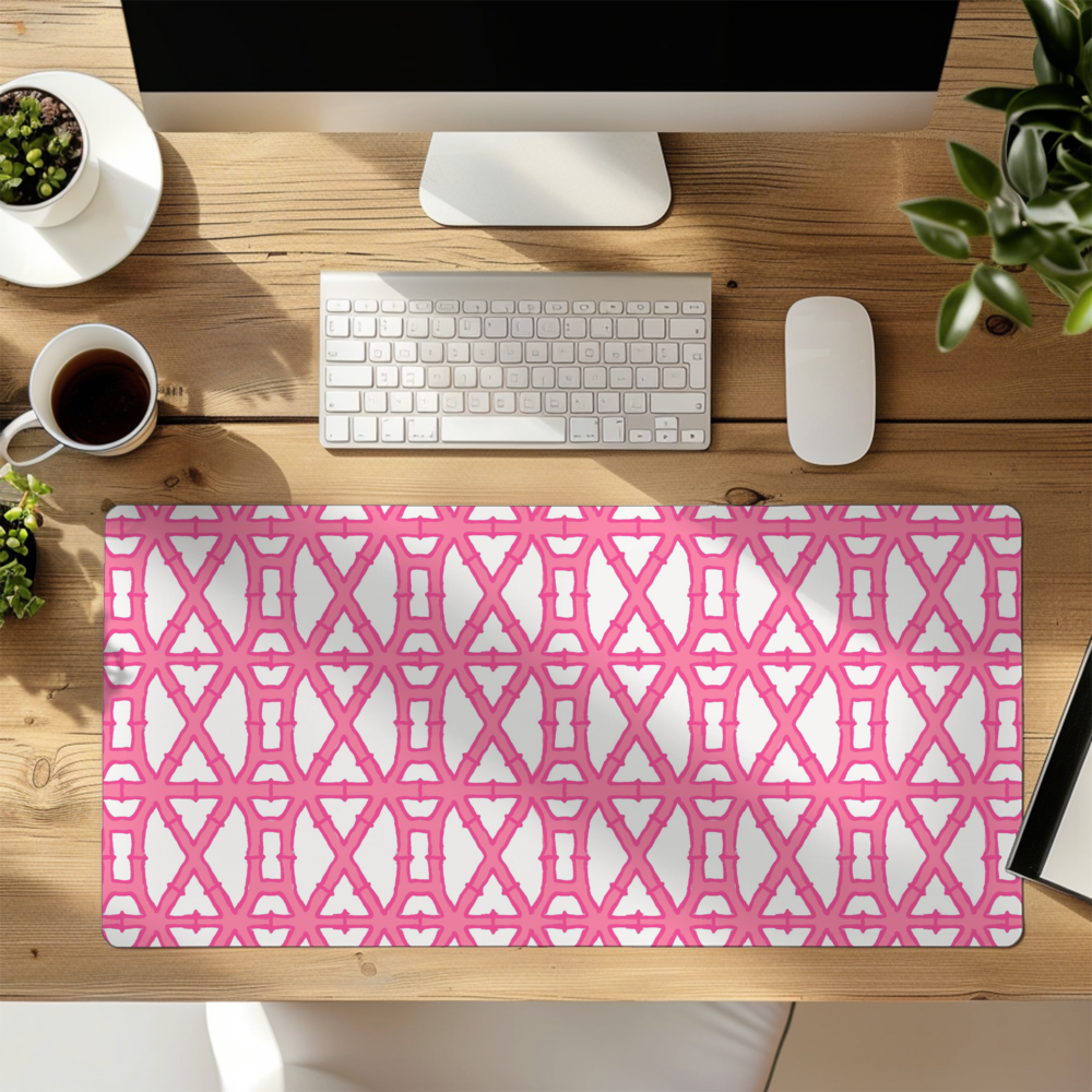 Desk Mat - Bamboo Pink - New!
