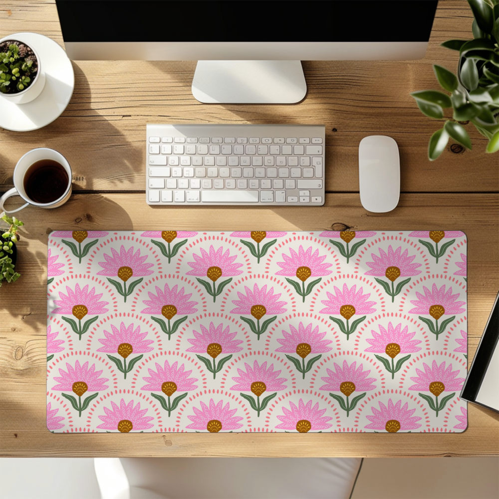 Desk Mat - Coneflower Pink - New!