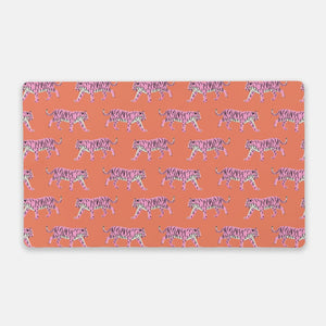 Desk Mat - Tiger Pink & Orange - New!