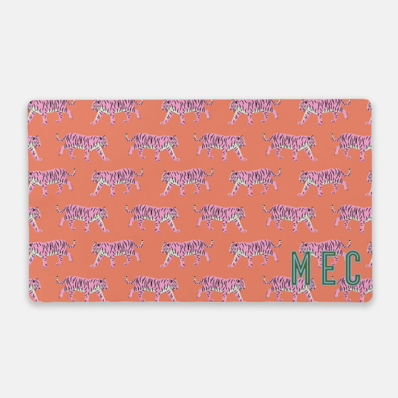 Desk Mat - Tiger Pink & Orange - New!