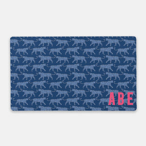 Desk Mat - Leopards Navy - New!