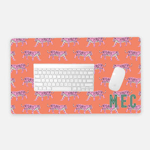 Desk Mat - Tiger Pink & Orange - New!
