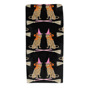 Halloween Guest Hand Towel - Leopard Witches