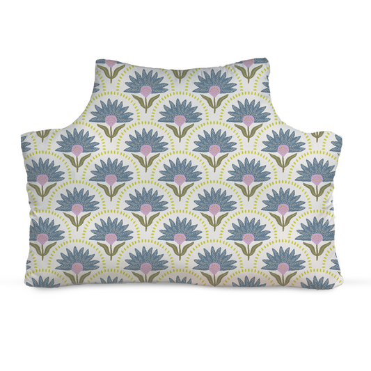 Headboard Pillow - Coneflower Blueberry
