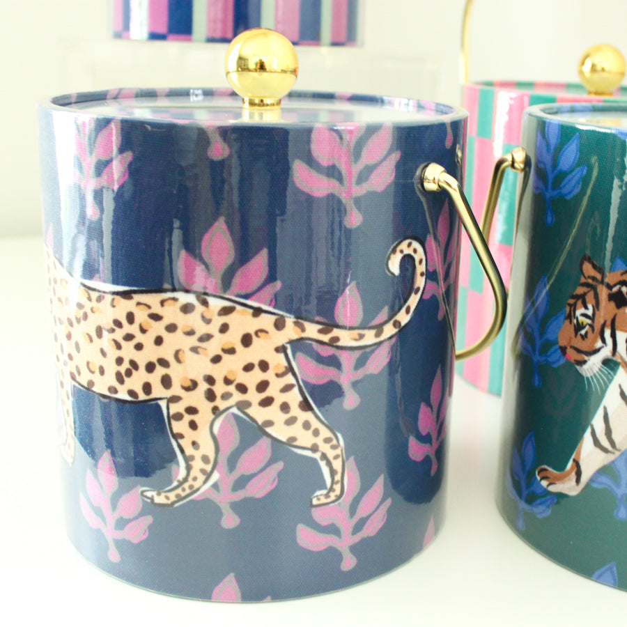 Flora Leopard Ice Bucket - Sample Sale