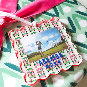 Ornament Photo Frame - Golf