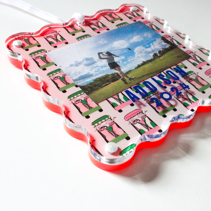 Ornament Photo Frame - Golf