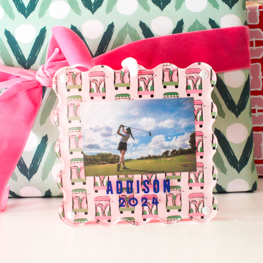 Ornament Photo Frame - Golf