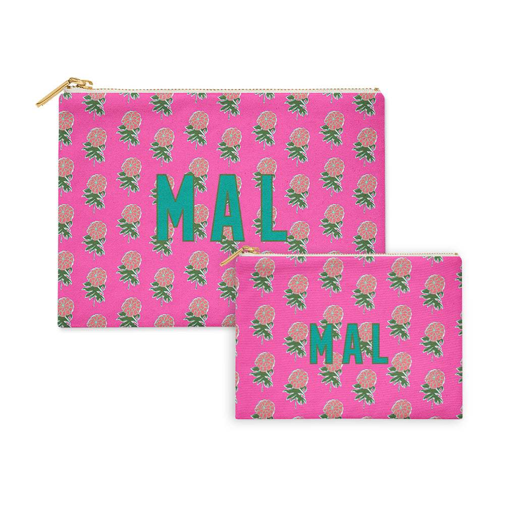 Flat Zip Pouch Set - Kyra