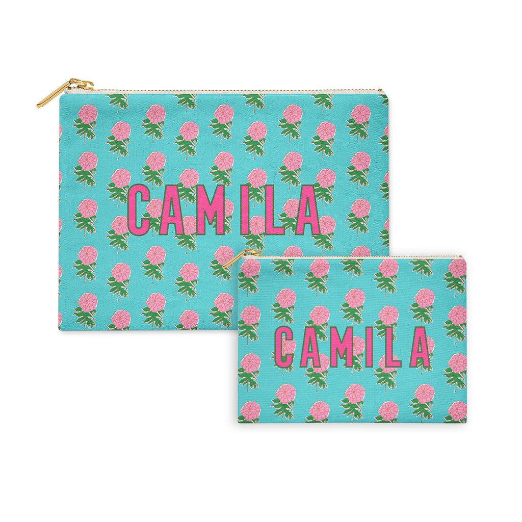 Flat Zip Pouch Set - Kyra