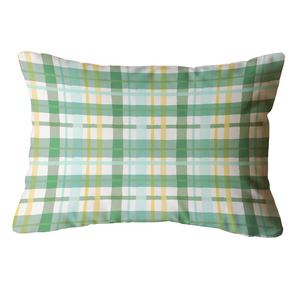 Plaid Indoor/Outdoor Pillow - Lumbar