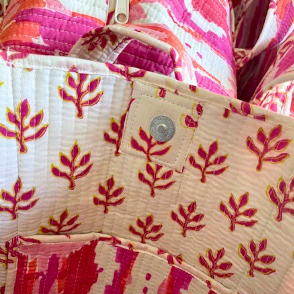 Quilted Tote Bag - Mitzy Berry - New!