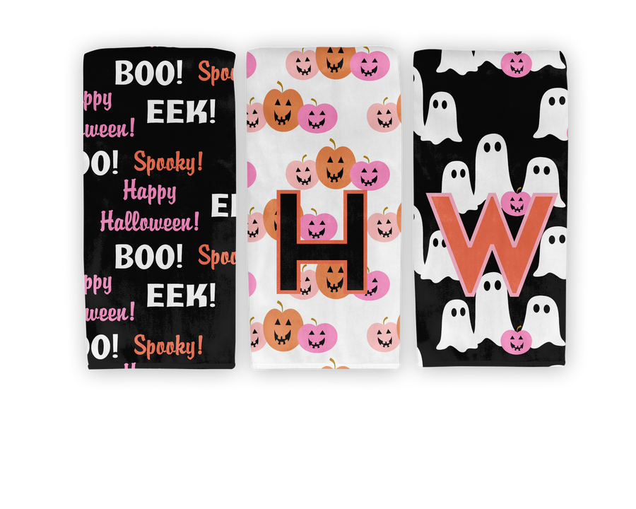 Halloween Guest Hand Towel - Ghosts