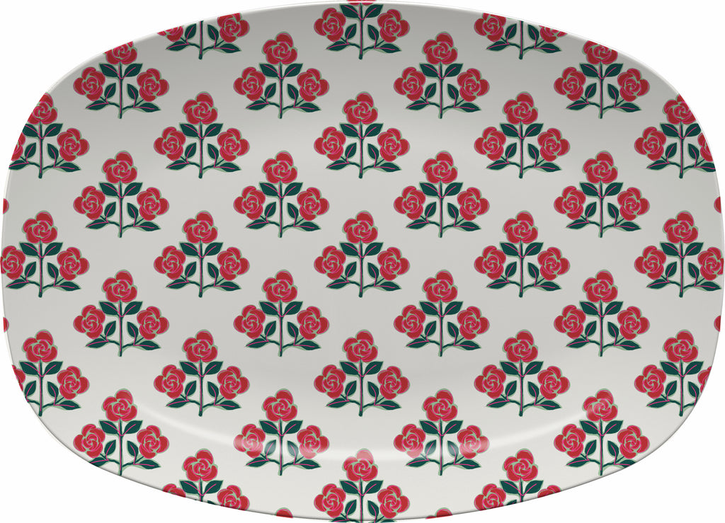 Single Initial Platter Betsy - Red