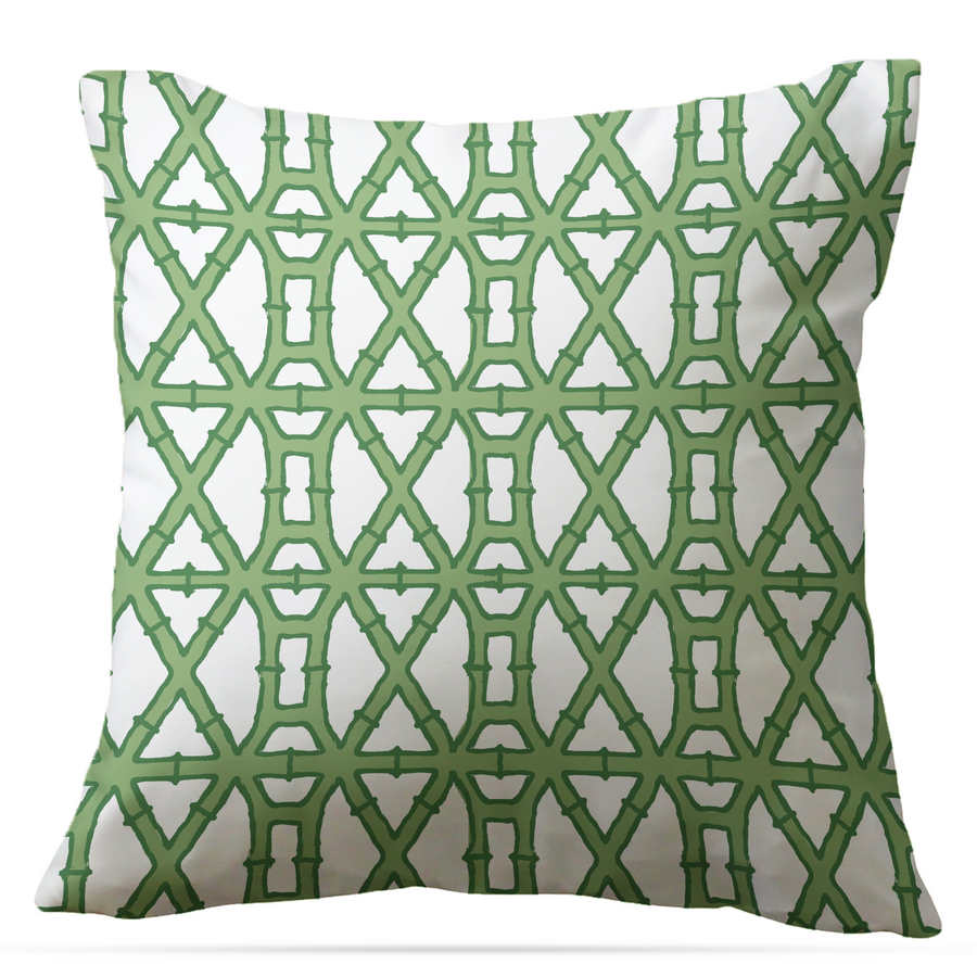 Green and white outdoor pillows hotsell