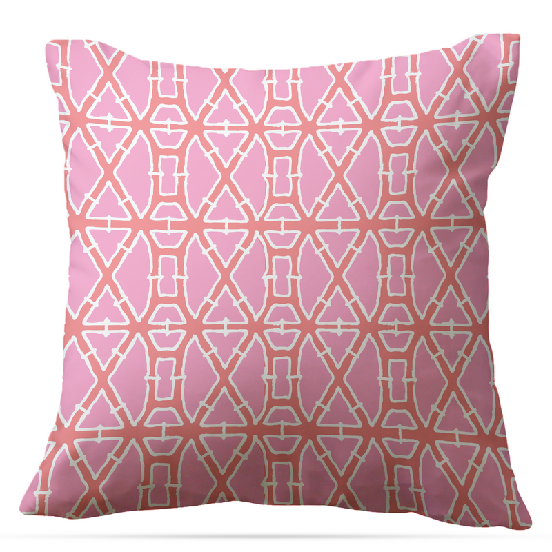 Pink and white outdoor pillows hotsell