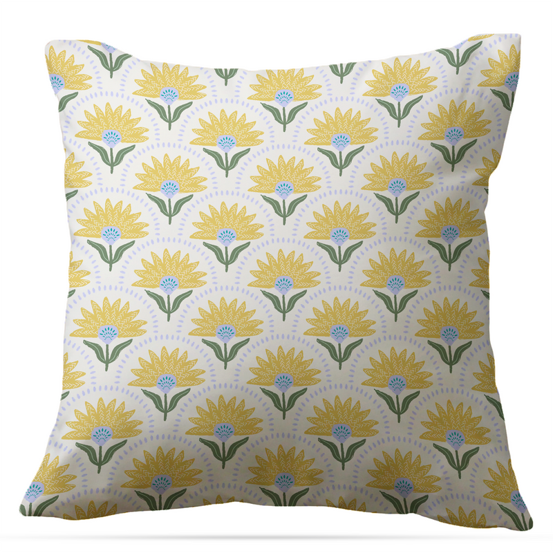 Coneflower Indoor/Outdoor Pillow - Square