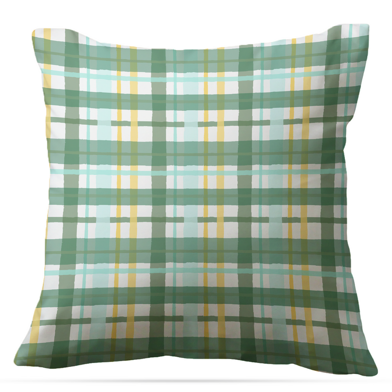 Plaid Indoor/Outdoor Pillow - Square