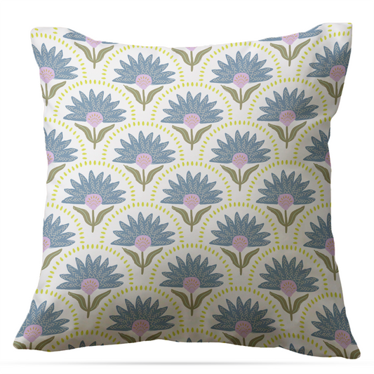 Coneflower Indoor/Outdoor Pillow - Square