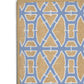Bamboo Blue Nu-Jute Rug - New & WASHABLE!