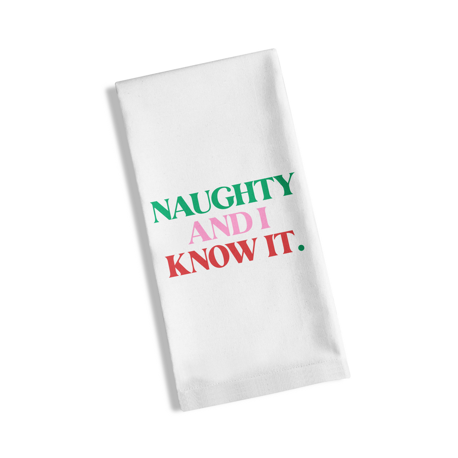 Tea Towel - Naughty - New!