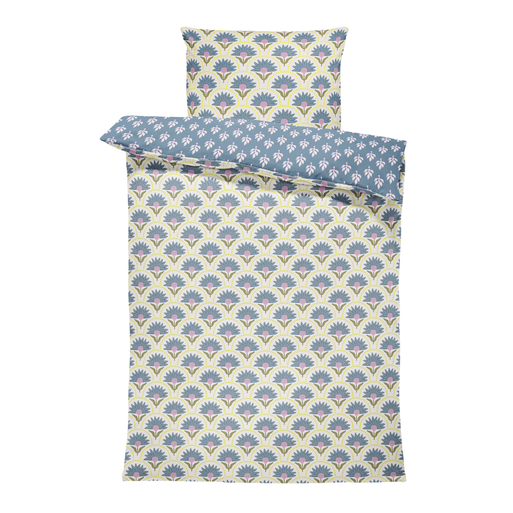 Twin XL Bedding Set - Coneflower Blueberry